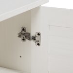 vidaXL Cabinet de salle de bain avec stockage Blanc 68 x 34 x 80 cm