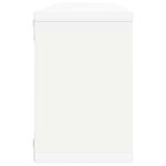 vidaXL Étagères murales cube 2 Pièces Blanc 60x15x23 cm Bois d’ingénierie