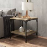 vidaXL Tables d'appoint 2 Pièces Chêne sonoma 40x40x40 cm Bois ingénierie