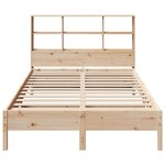 vidaXL Lit bibliothèque sans matelas 140x190 cm bois de pin massif
