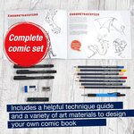 Kit 15 feutres pitt artist pen comic illustration faber-castell