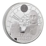 Pièce de monnaie 10 Pounds Royaume-Uni 2023 5 onces argent BE – Star Wars (R2-D2 et C3PO)