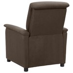 Vidaxl fauteuil releveur inclinable marron tissu