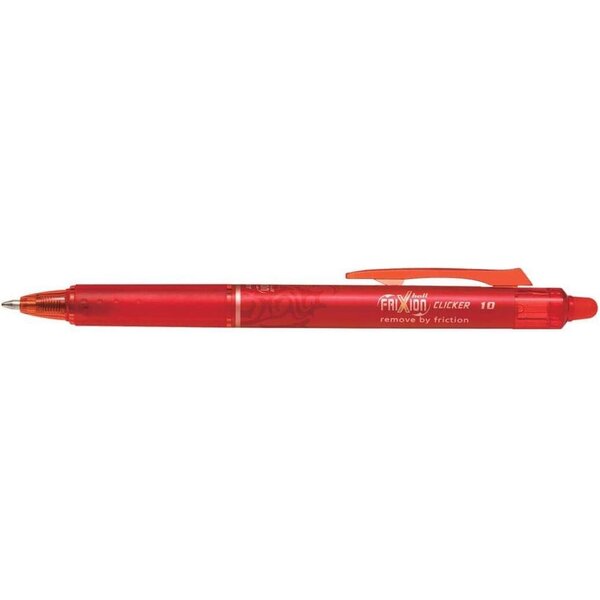 Stylo roller frixion ball clicker 10 pointe large rouge pilot