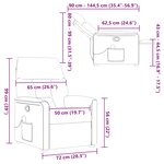 vidaXL Fauteuil de massage inclinable Rouge bordeaux Tissu