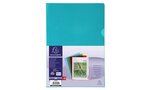 10 Sachets de 10 pochettes coin PVC lisse haute résistance 13/100e A4 Couleurs assorties EXACOMPTA