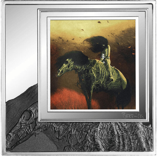 Monnaie AJ76 Zdzislaw Beksinski 1 Oz Argent 1000 Francs Cameroon 2026 (PRÉCOMMANDE)