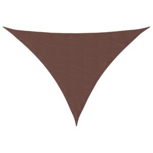 vidaXL Voile de parasol tissu oxford triangulaire 3x4x4 m marron