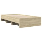 vidaXL Cadre de lit sans matelas chêne sonoma 90x200 cm