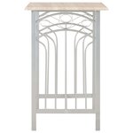 vidaXL Ensemble de bar 3 Pièces Bois et acier