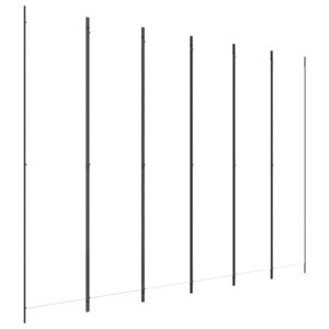 vidaXL Cloison de séparation 6 panneaux Blanc 300x220 cm Tissu