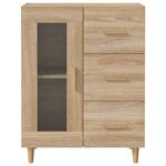 vidaXL Buffet chêne sonoma 69 5x34x90 cm bois d'ingénierie