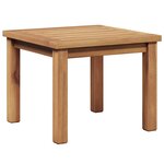 vidaXL Table basse Marron 45 x 45 x 36 cm Bois de teck massif