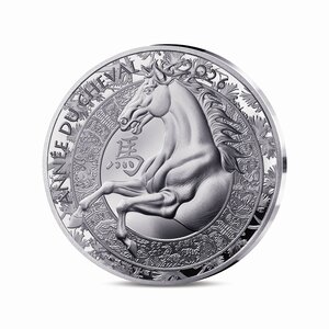 Année du cheval Monnaie de 10€ Argent
