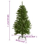 vidaXL Sapin de Noël artificiel à charnières avec support vert 120 cm