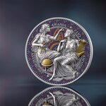 CLIO & URANIA The Nine Muses 2 Once Argent Monnaie 2000 Francs Cameroon 2025
