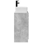 vidaXL Meuble de salle de bain avec évier Gris béton 54 x 35 x 83 cm