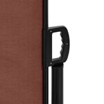 vidaXL Auvent latéral rétractable marron 220x500 cm