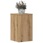 vidaXL Supports pour plantes 2 Pièces chêne artisanal bois ingénierie