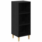vidaXL Buffet Chêne noir 34 5 x 32 5 x 90 cm Bois d'ingénierie