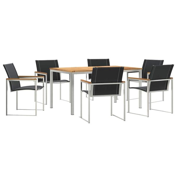 vidaXL Ensemble de salle à manger pour jardin 7 Pièces