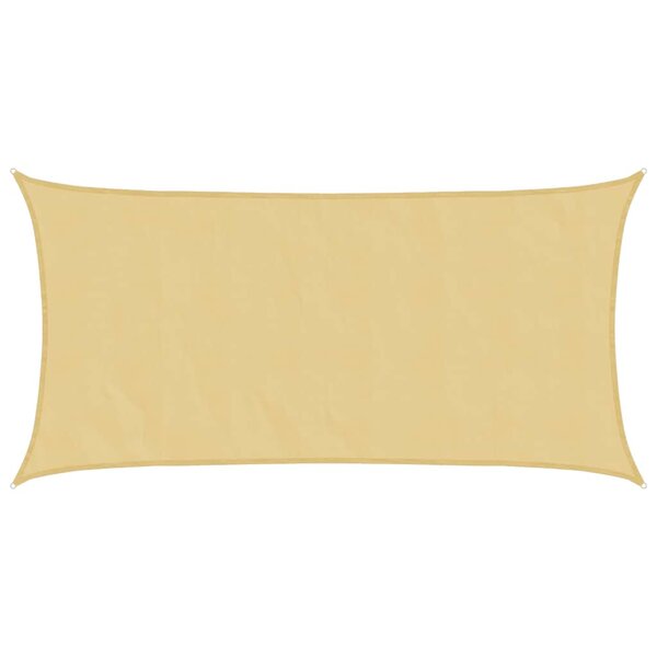 vidaXL Voile d'ombrage sable 4 5x2 5 m 100   polyester oxford