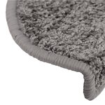 vidaXL Tapis d'escalier 10 Pièces 65x21x4 cm Gris