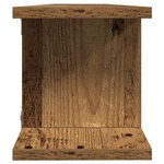 vidaXL Étagères murales 2 Pièces vieux bois 105x18x20cm bois d'ingénierie