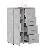vidaXL Buffets 2 Pièces gris béton 60x31x84 cm bois d'ingénierie