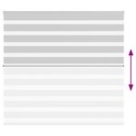 vidaXL Store zèbre gris clair largeur du tissu 155 9 cm polyester