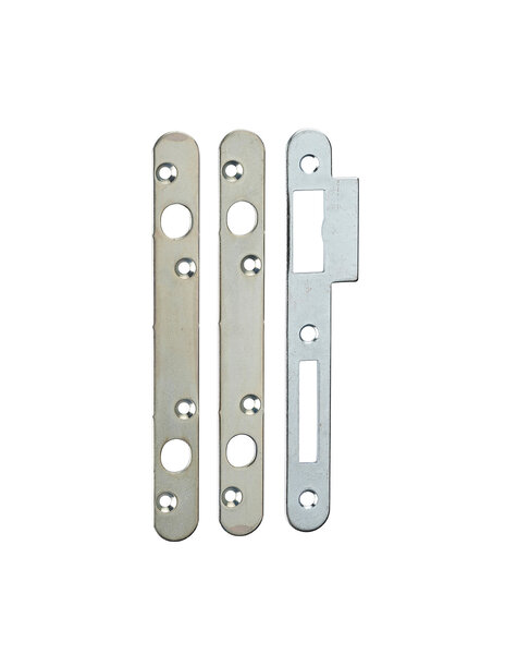 THIRARD - Lot de 3 gâches plates 20mm à bouts ronds  pour double pênes ronds - THIRARD