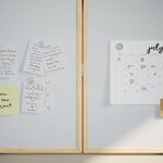 vidaXL Tableau blanc magnétique Blanc 100 x 1.4 x 100 cm