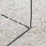 vidaXL Tapis shaggy PAMPLONA poils longs moderne crème Ø 100 cm
