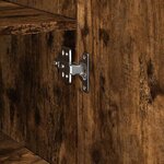 vidaXL Buffet haut chêne fumé 45x42 5x185 cm bois d'ingénierie