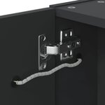 vidaXL Armoire de salle de bain à miroir avec LED noir 45x13x52 cm