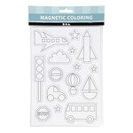15 magnets blancs à décorer - Transport