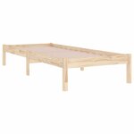 vidaXL Cadre de lit Bois massif 90x200 cm