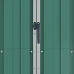 Vidaxl abri de jardin vert 116x45x175 cm acier galvanisé
