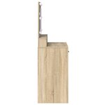 Coiffeuse vidaXL avec lumière LED Chêne Sonoma 79x41x135 cm