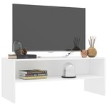 vidaXL Meuble TV Blanc 100x40x40 cm Bois d’ingénierie