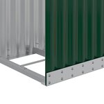 vidaXL Porte-bûches vert 40x45x170 cm acier galvanisé