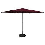 vidaXL Parasol de jardin avec base 200 x 300 cm Polyester