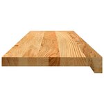 vidaXL Marches d'escalier 20 Pièces marron clair 90x25x2 cm chêne massif