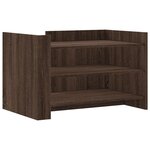vidaXL Table basse chêne marron 80x50x50 cm Bois d'ingénierie