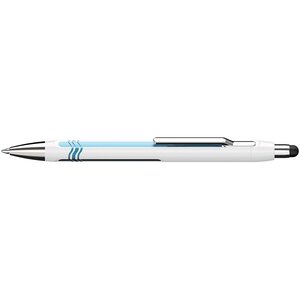 Stylo à bille epsilon touch blanc-bleu pte extra large bleu x 15 schneider