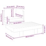 vidaXL Salon de jardin 2 Pièces avec coussins gris foncé Bois d'acacia