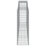 vidaXL Paniers à gabions arqués 2 Pièces 400x50x140/160 cm Fer galvanisé