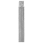 vidaXL Armoire tête de lit avec LED sonoma gris 120x17x102 cm