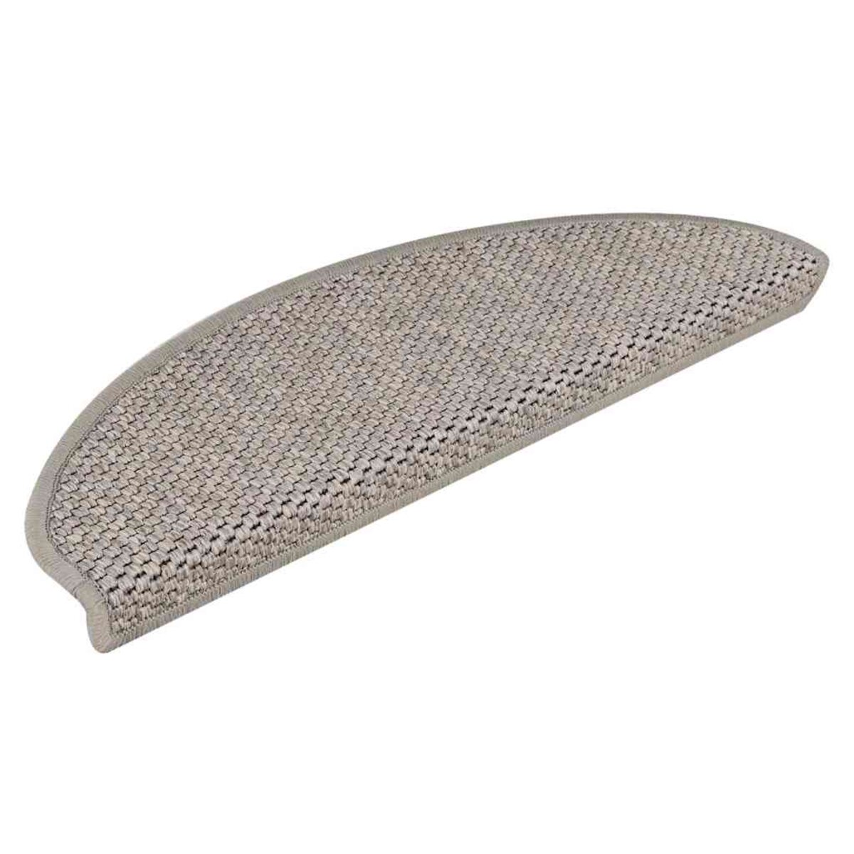 Tapis D'escalier Antidérapants (lot De 15) - 65x21x4 Cm, Aspect Sisal - Adhésif Inclus - Couleur Sable - 8