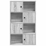 vidaXL Bibliothèque sonoma gris 60x24x101 5 cm bois d'ingénierie